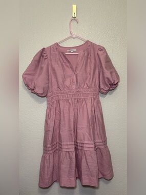 🩷 Love Olive Co Puff Sleeve Dress Size Small